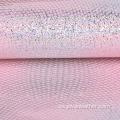 Impresión de película de brillo rosa de cuero artificial de imitación